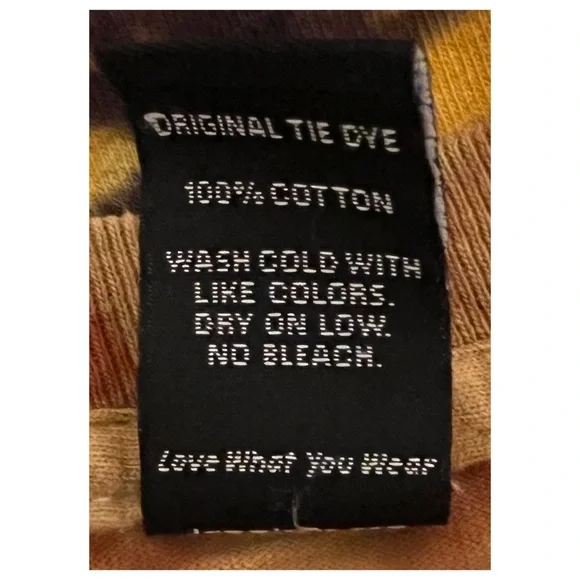 Jammin Dyes Purple/Tan Geodesic Tie-Dye Top Size 2XL - Picture 7 of 8